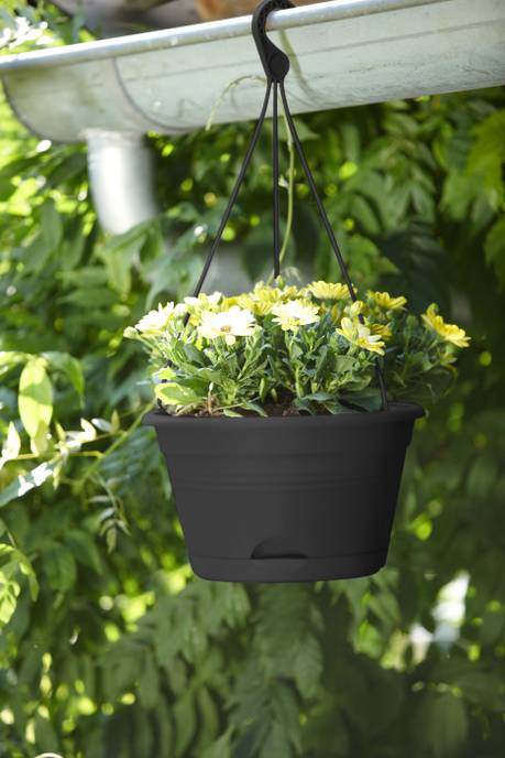 green basics hängeampel 28cm living schwarz